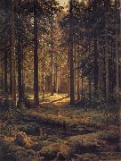 Ivan Shishkin Conifer-Sunshine oil painting reproduction